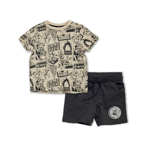 Reflex Σετ Σορτς-μπλούζα Game Over