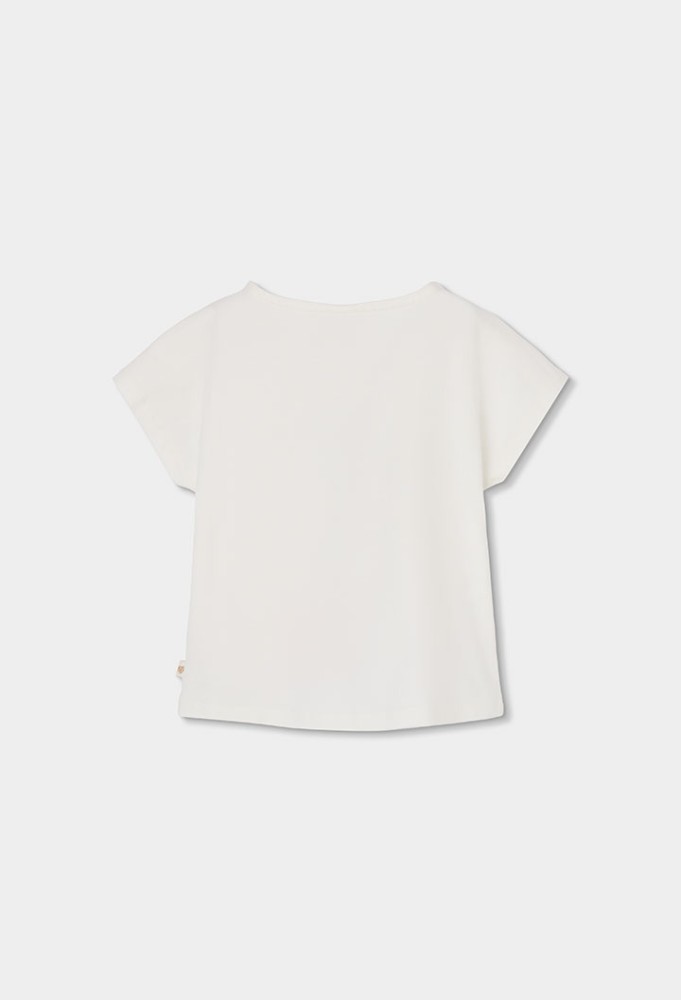 Boboli Λευκό T-Shirt Κορίτσι