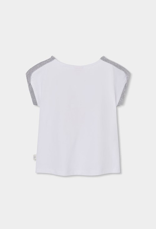 Boboli T-Shirt Λευκό Φλαμίνγκο
