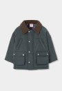 Boboli Unisex Παρκά με κοτλέ γιακά