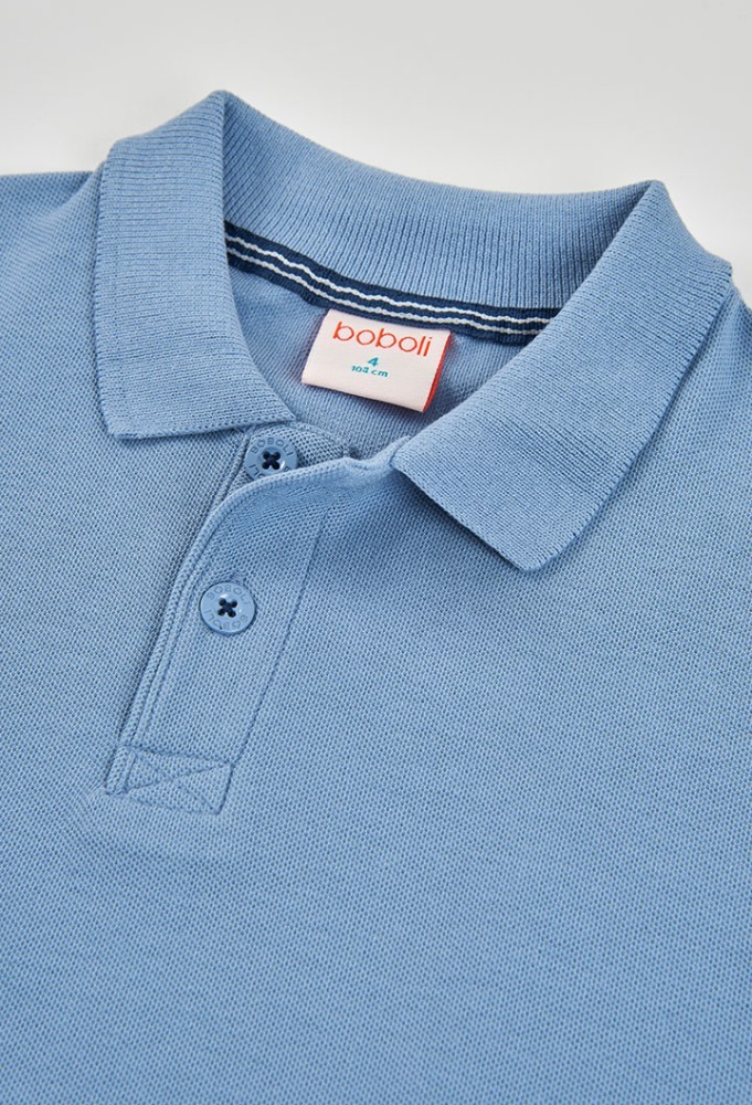 Boboli Γαλάζια μπλούζαμε γιακά polo