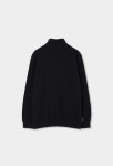 Boboli Μαύρη Πλεκτή Μπλούζα Half-zip
