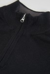 Boboli Μαύρη Πλεκτή Μπλούζα Half-zip
