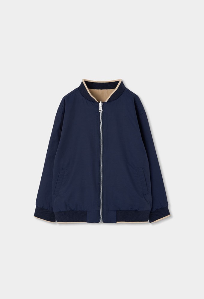 Boboli Μπουφάν Μπλε/Μπεζ Διπλής Όψης