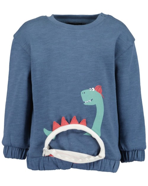 Βρεφική Φούτερ Μπλούζα με Τσέπη Δεινοσαυράκι