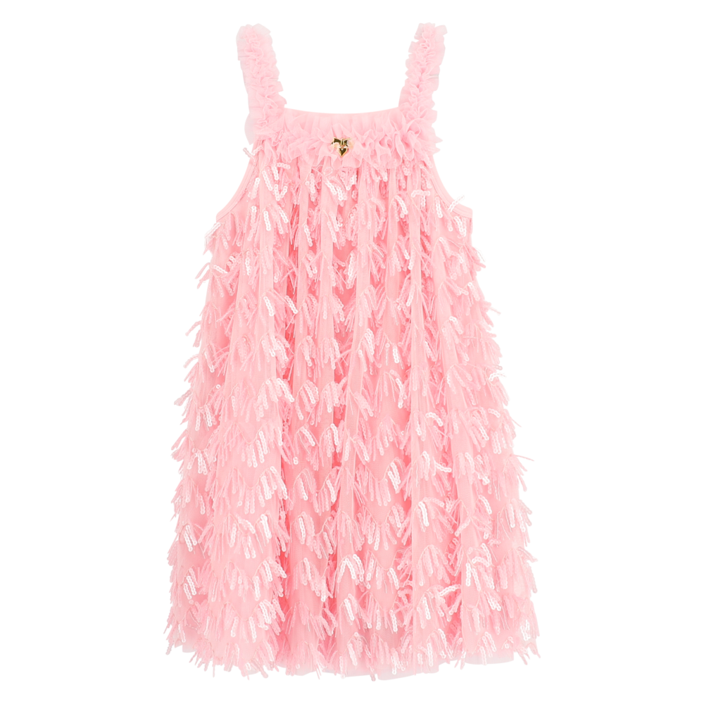 Angel's Face Φόρεμα Ροζ με παγιέτα Alison