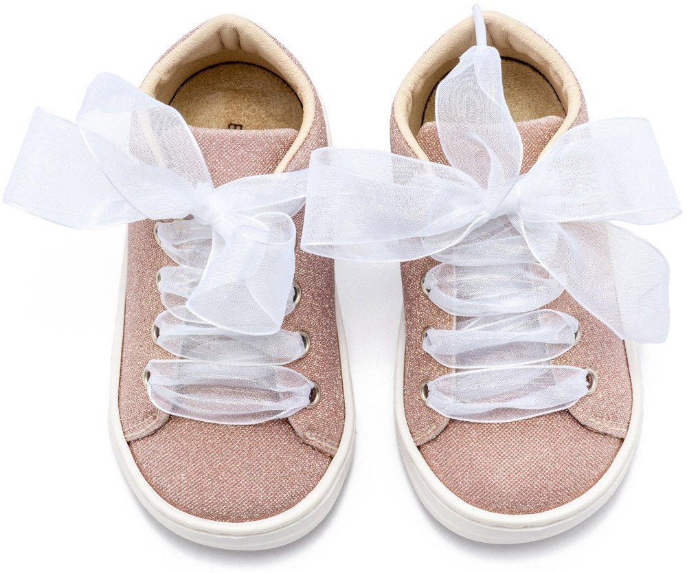 Sneaker απο Ύφασμα και Δέσιμο Κορδέλα 