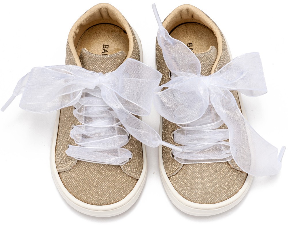 Sneaker απο Ύφασμα και Δέσιμο Κορδέλα 