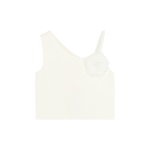 Angel's Face Λευκό Τοπ με ένα ώμο Cubist