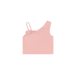 Angel's Face Ροζ Τοπ με ένα ώμο Cubist