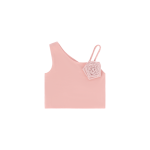 Angel's Face Ροζ Τοπ με ένα ώμο Cubist