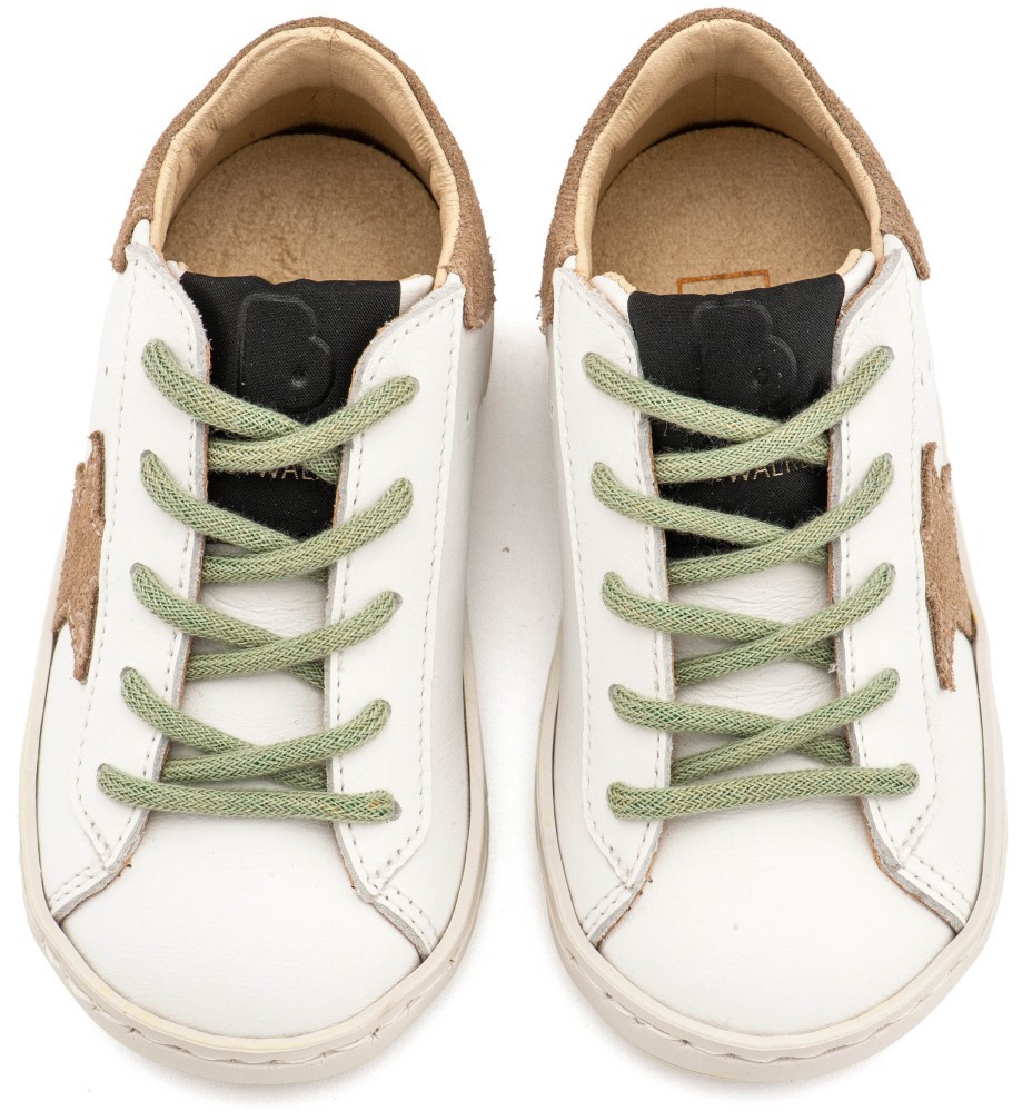 Τρίχρωμο Sneaker Δετό με Αστέρι στο Πλάι Τρίχρωμο Sneaker Δετό με Αστέρι στο Πλάι