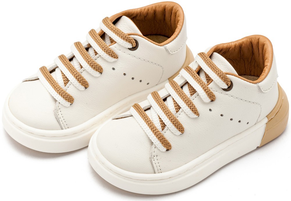 Δετό Sneaker με Δίχρωμο Κορδόνι 