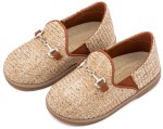 Loafers απο Ύφασμα Ψάθα με Δερμάτινες Λεπτομέρειες