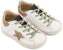 Τρίχρωμο Sneaker Δετό με Αστέρι στο Πλάι