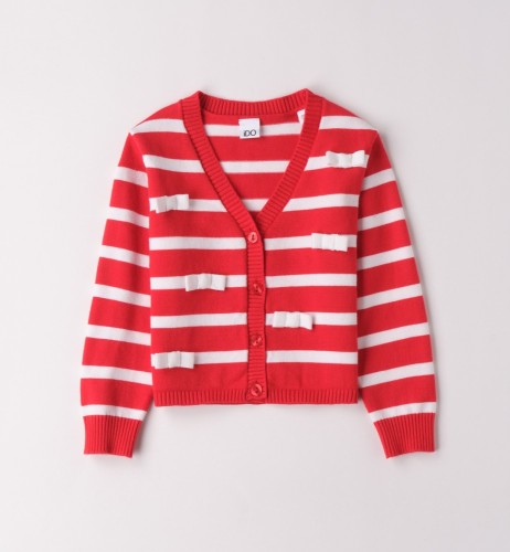 I Do Ζακέτα Ριγέ με φιόγκους