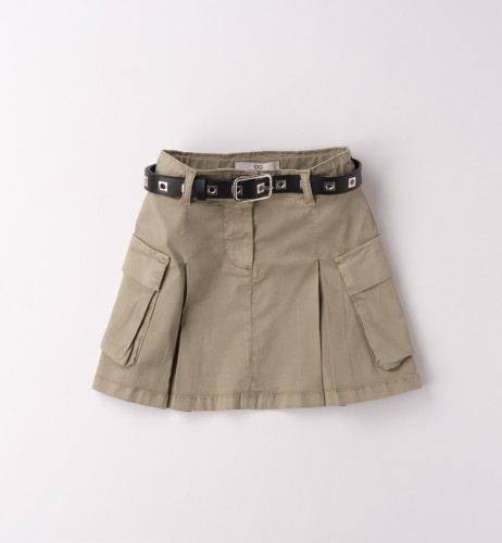 I Do Χακί Cargo Φούστα