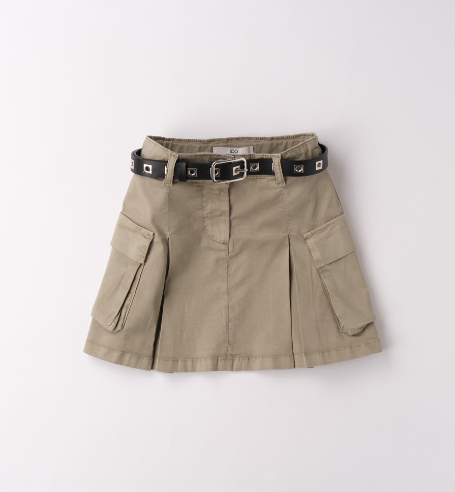 I Do Χακί Cargo Φούστα