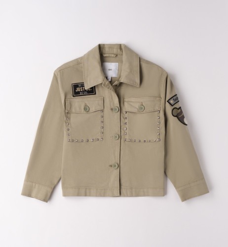 I Do Χακί Πουκάμισο-Overshirt για κορίτσι