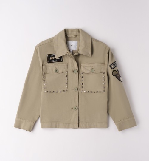 I Do Χακί Πουκάμισο-Overshirt για κορίτσι