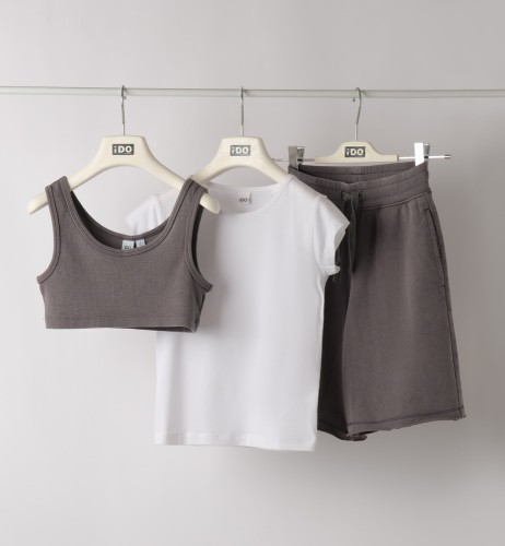 I Do Σετ Βερμούδα-Τοπ και T-Shirt 