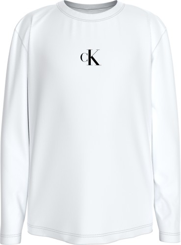 Μακρυμάνικο T-Shirt Μονόγραμμα Λευκό