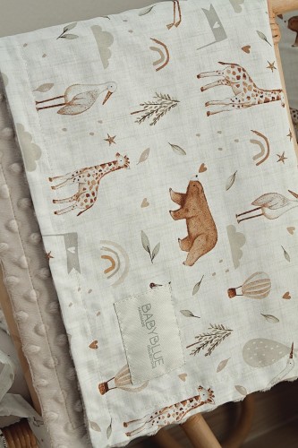 Κουβέρτα Minky Λίκνου Wild Nature