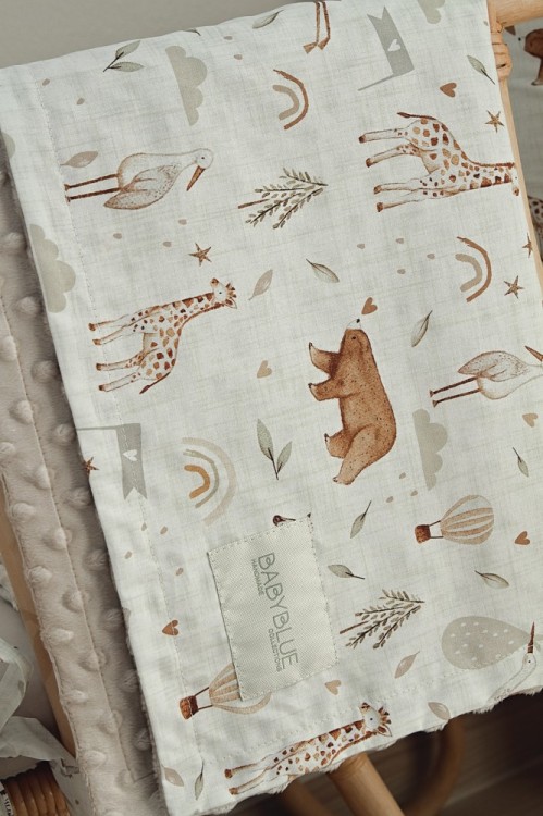 Κουβέρτα Minky Λίκνου Wild Nature