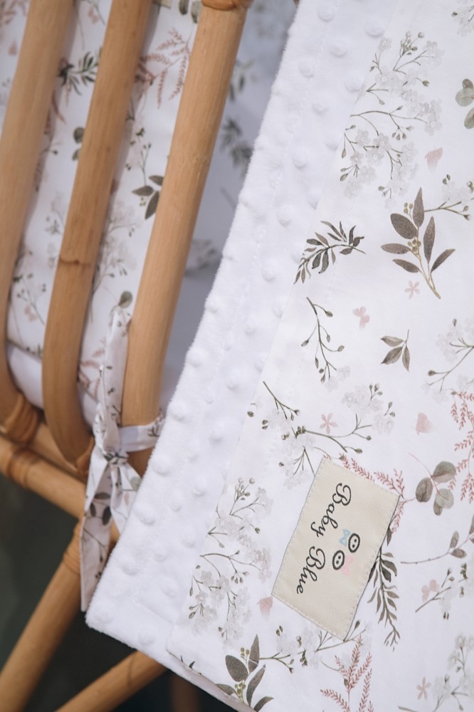 Κουβέρτα Minky Λίκνου Forest Leaves