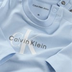 Μακρυμάνικο T-Shirt με Λογότυπο Γαλάζιο