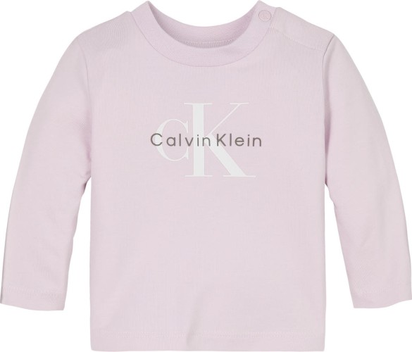 Μακρυμάνικο T-Shirt με Λογότυπο Ροζ 