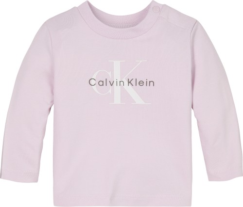 Μακρυμάνικο T-Shirt με Λογότυπο Ροζ 