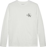 Μακρυμάνικο T-Shirt Chest Monologo Λευκό