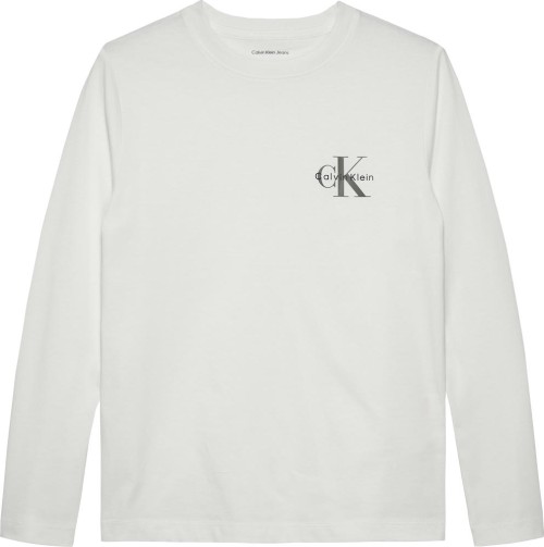 Μακρυμάνικο T-Shirt Chest Monologo Λευκό