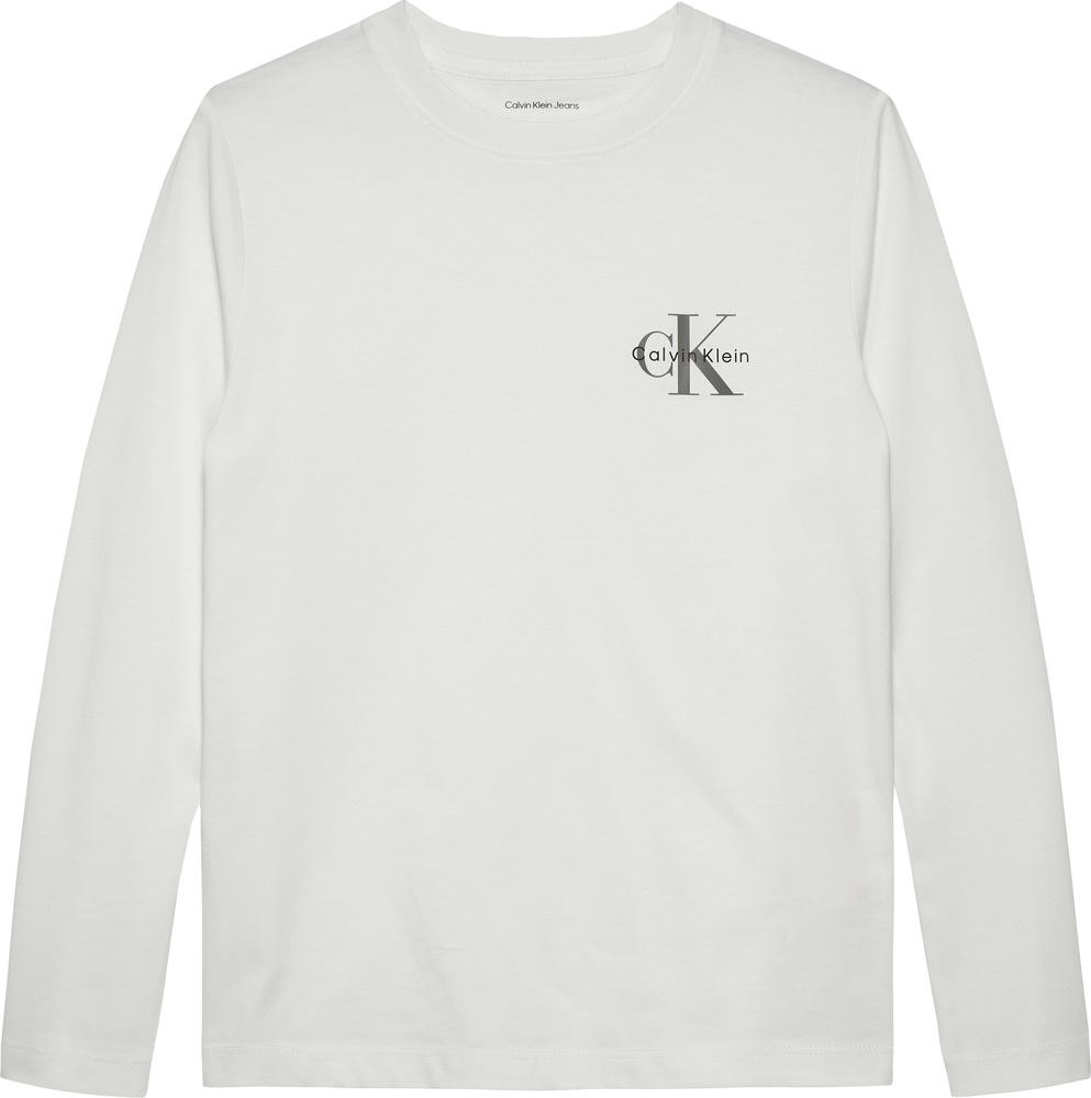 Μακρυμάνικο T-Shirt Chest Monologo Λευκό