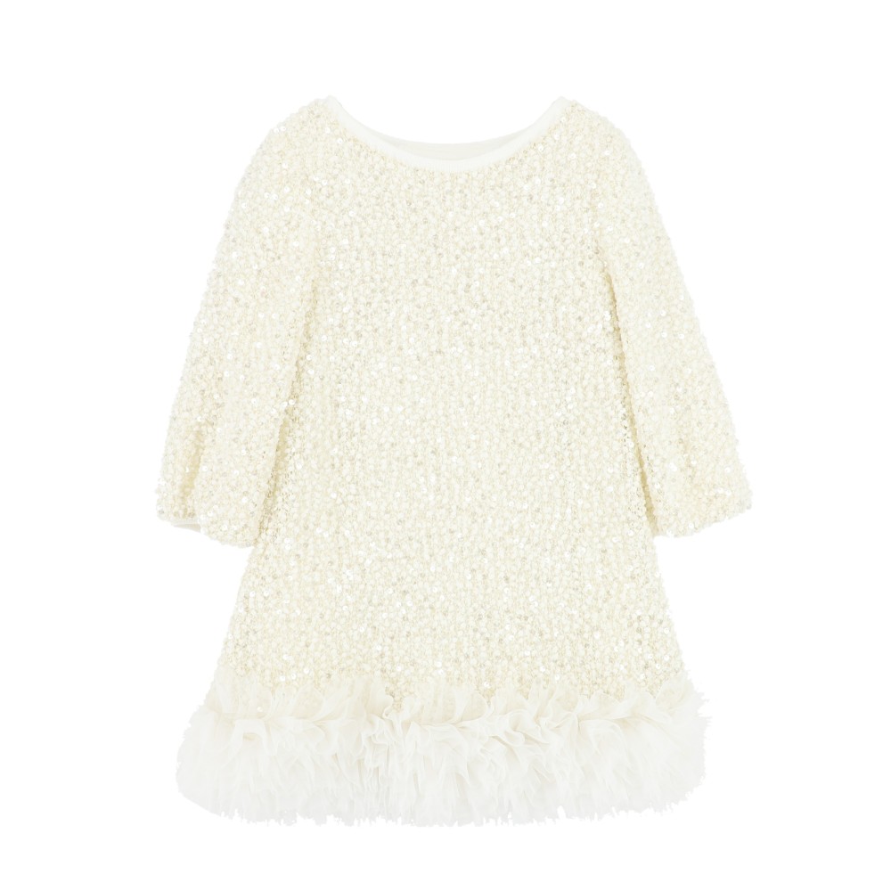 Φόρεμα Jeanette Boucle Sequin Dress Snowdrop