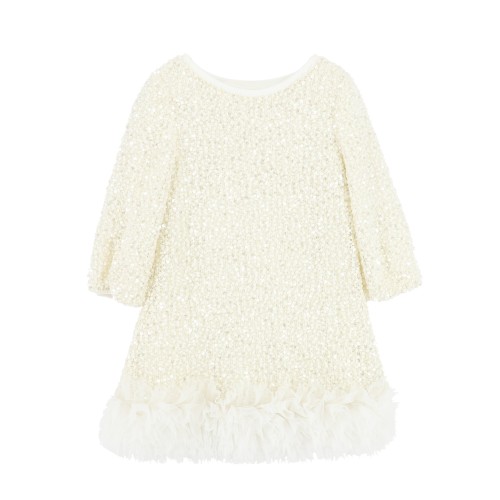 Φόρεμα Jeanette Boucle Sequin Dress Snowdrop