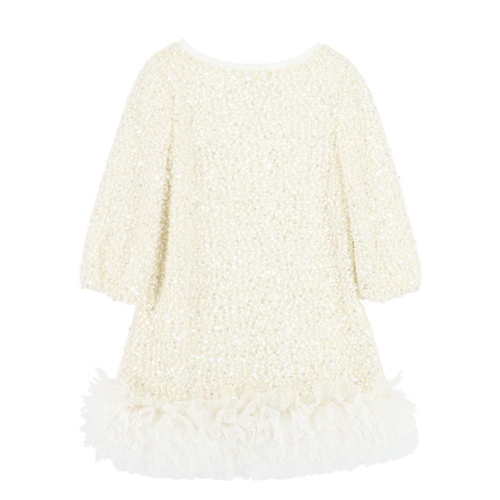 Φόρεμα Jeanette Boucle Sequin Dress Snowdrop