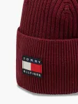Tommy Hilfiger Πλεκτός Σκούφος Μπορντό Heritage Flag