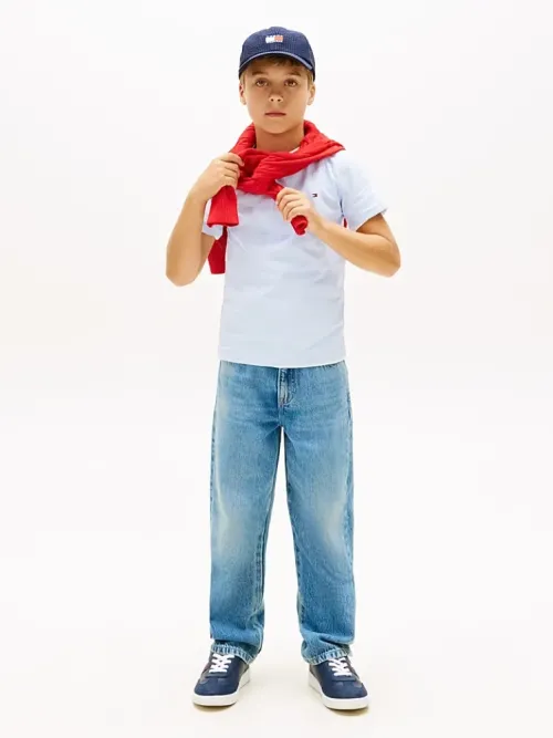 Tommy Hilfiger Essential Cotton Tee Σιέλ