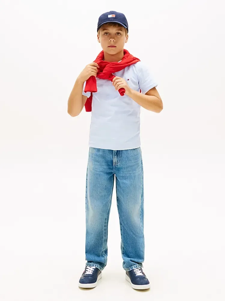 Tommy Hilfiger Essential Cotton Tee Σιέλ
