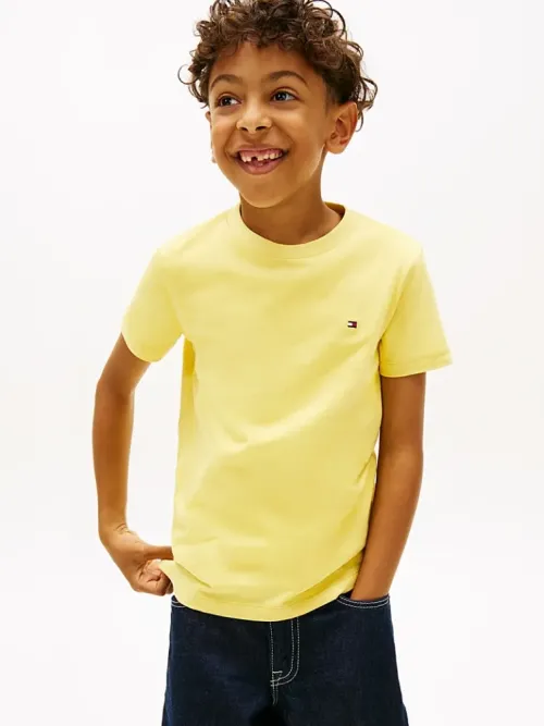 Tommy Hilfiger Essential Cotton Tee Κίτρινο