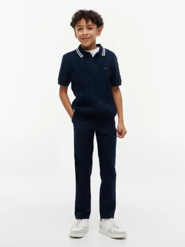 Tommy Hilfiger 1985 Μπλε Παντελόνι Chinos slim fit