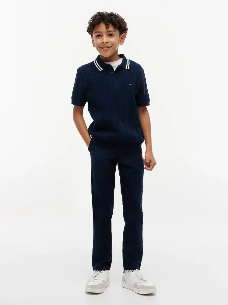 Tommy Hilfiger 1985 Μπλε Παντελόνι Chinos slim fit