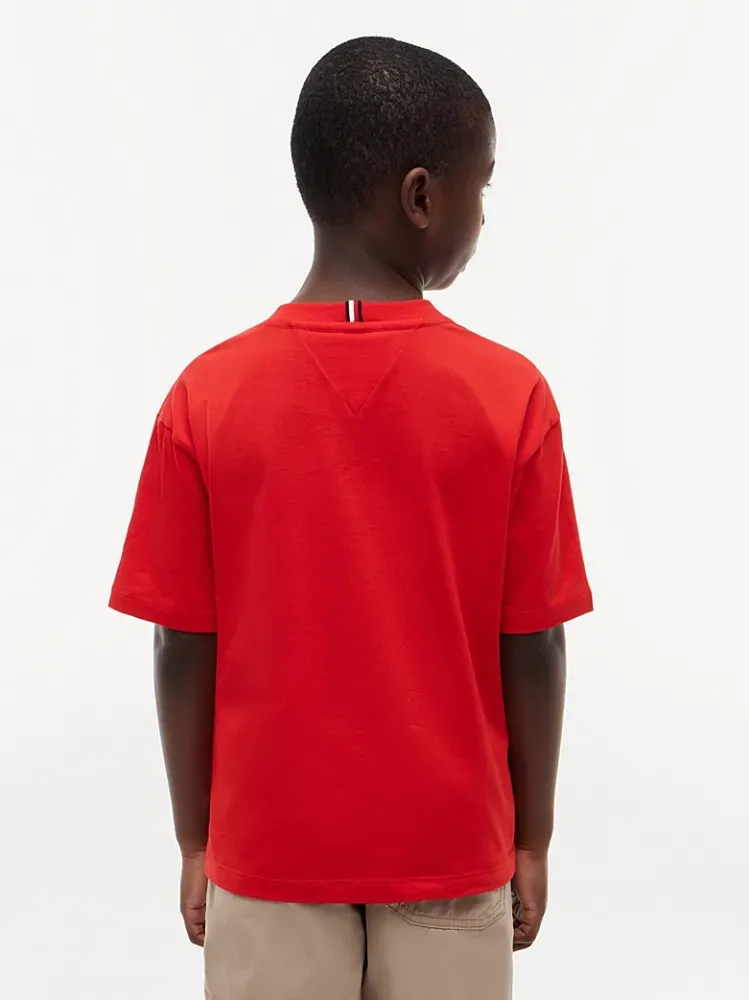 Tommy Hilfiger Essential Archive Fit Tee Κόκκινο