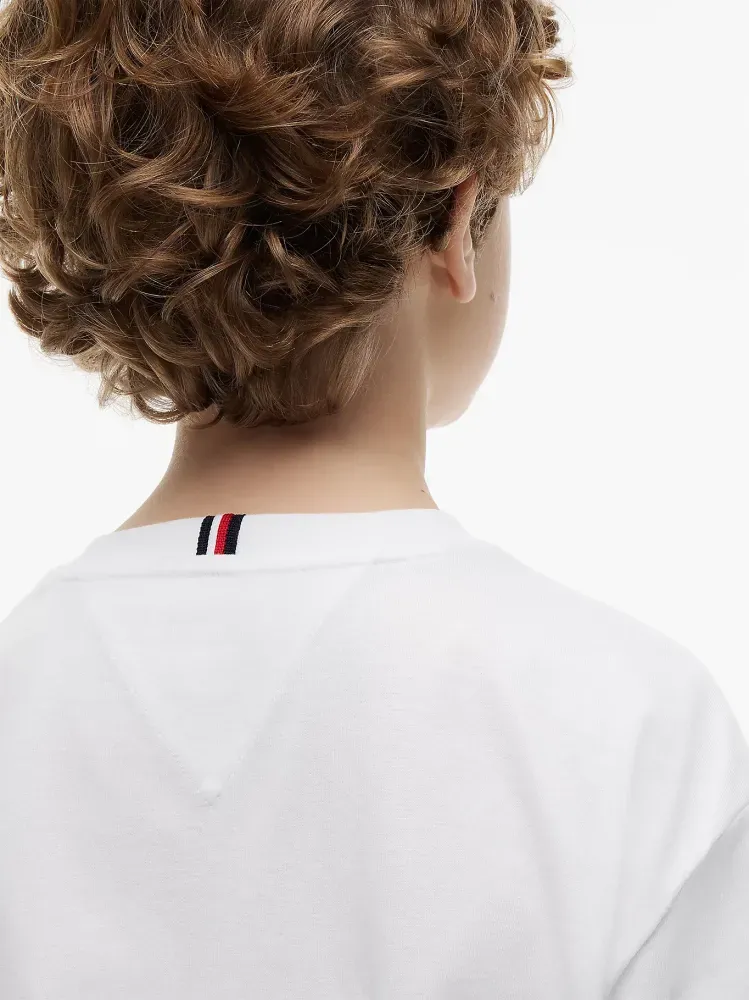 Tommy Hilfiger T-Shirt Μακρυμάνικο Essential Λευκό