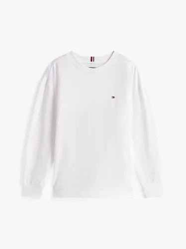 Tommy Hilfiger T-Shirt Μακρυμάνικο Essential Λευκό