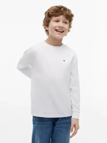 Tommy Hilfiger T-Shirt Μακρυμάνικο Essential Λευκό
