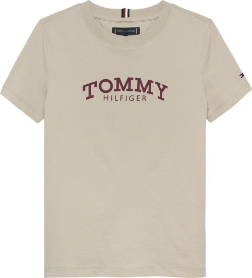 Tommy Hilfiger Monotype Print Graphic Εκρού T-Shirt