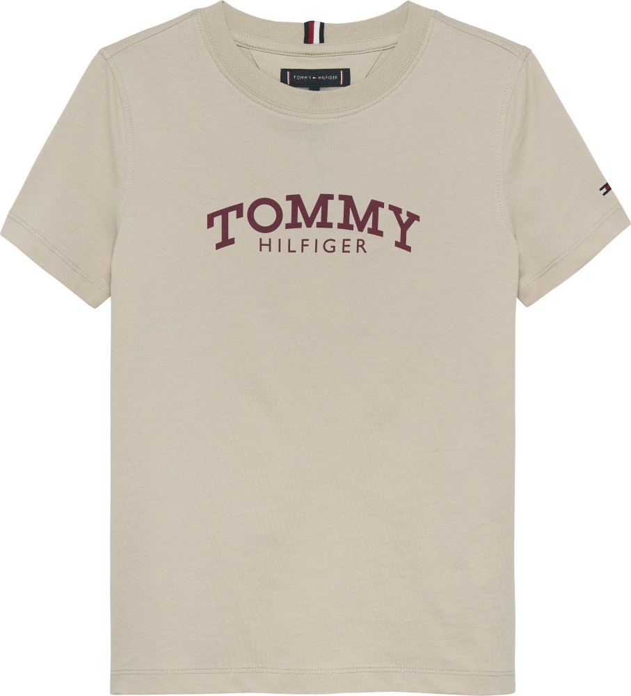 Tommy Hilfiger Monotype Print Graphic Εκρού T-Shirt